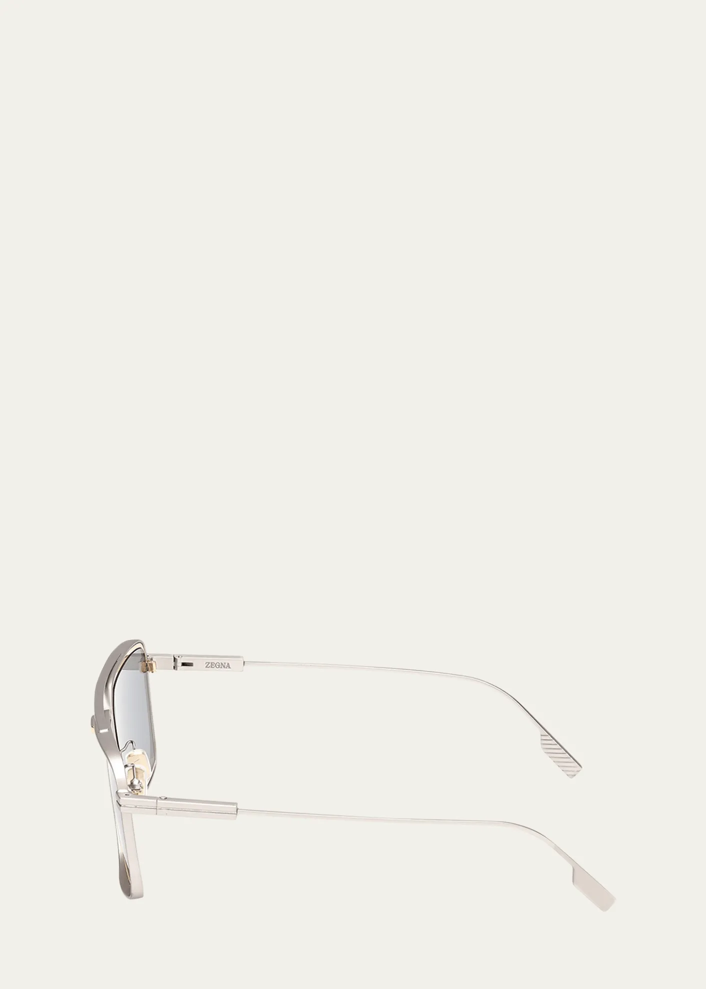 ZEGNAMen's Metal Aviator Sunglasses