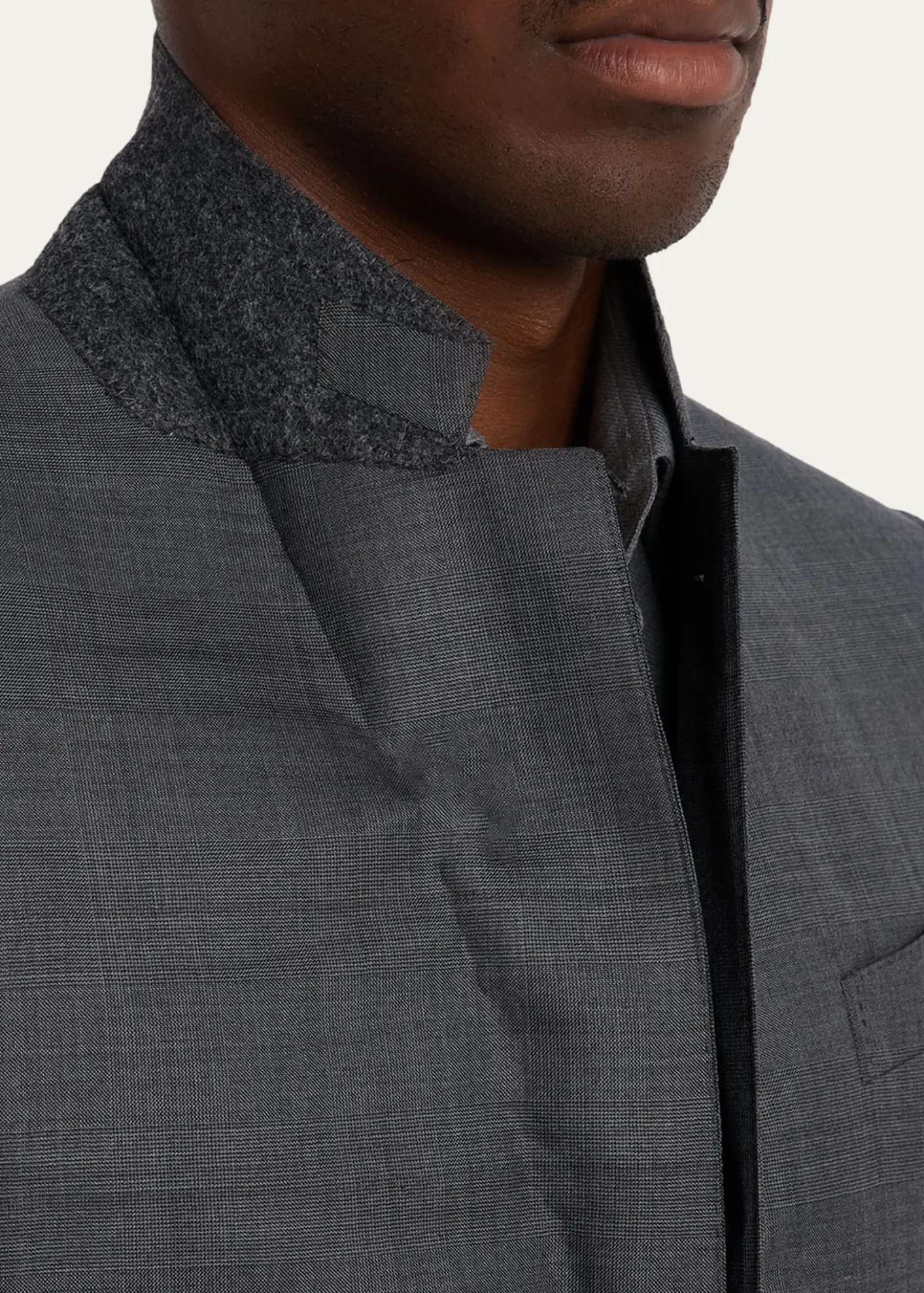 ZEGNAMen's Tonal Plaid 15milmil15 Wool Suit