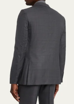 ZEGNAMen's Tonal Plaid 15milmil15 Wool Suit