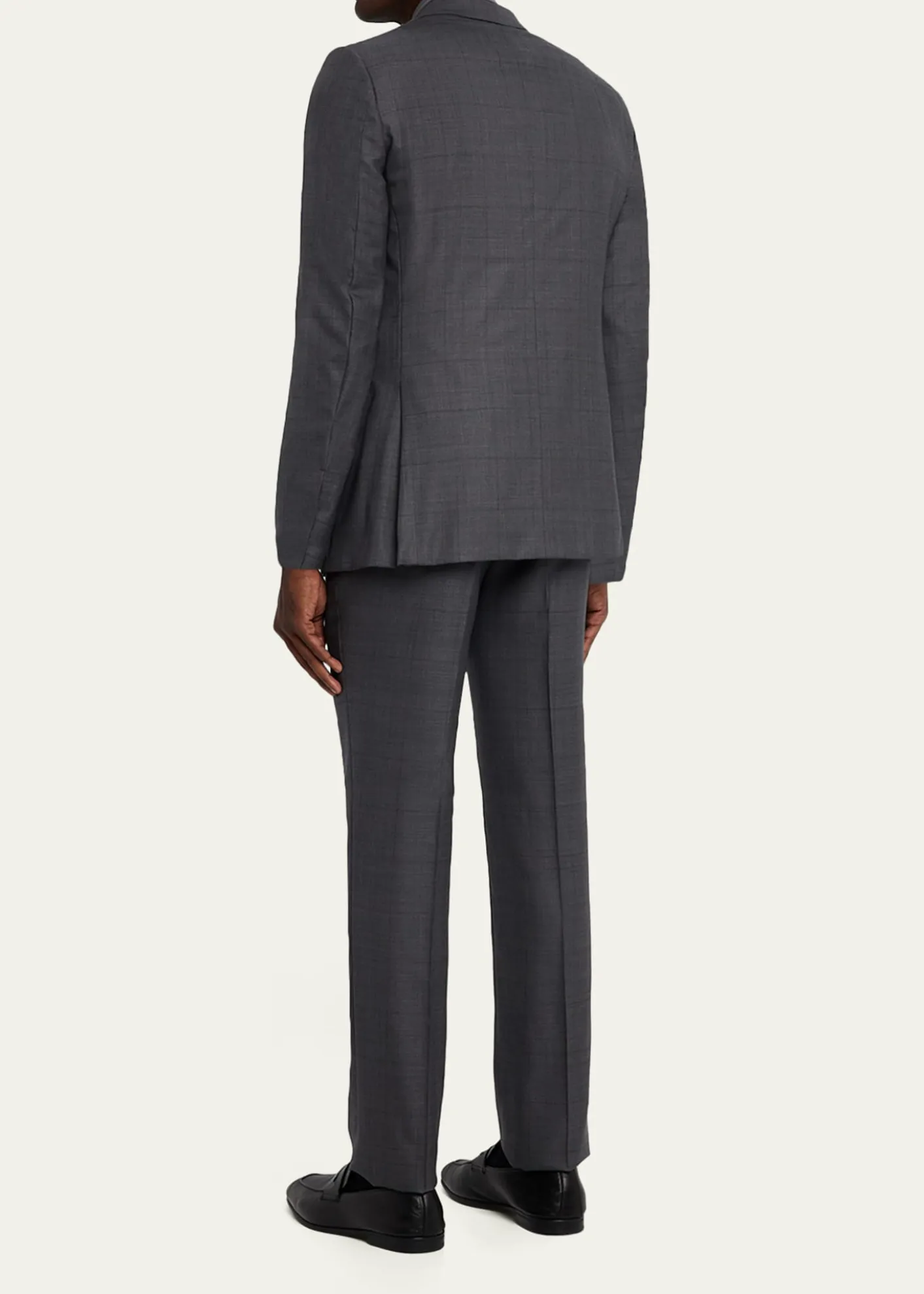 ZEGNAMen's Tonal Plaid 15milmil15 Wool Suit