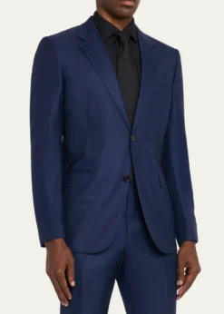 ZEGNAMen's Tonal Prince of Wales Plaid Wool Two-Piece Suit
