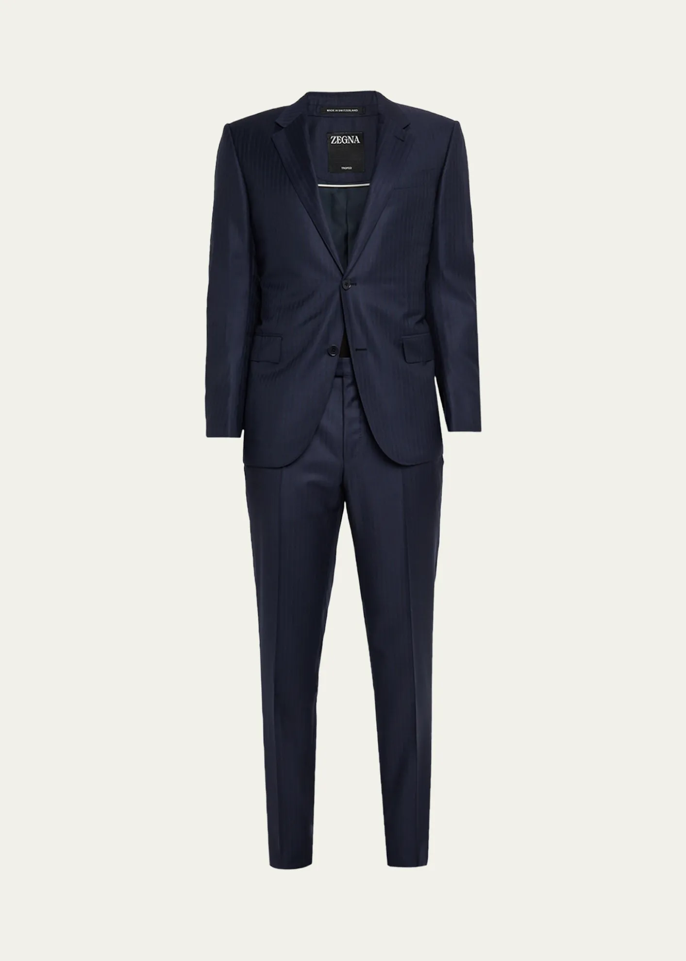 ZEGNAMen's Trofeo Wool Tonal Stripe Two-Piece Suit