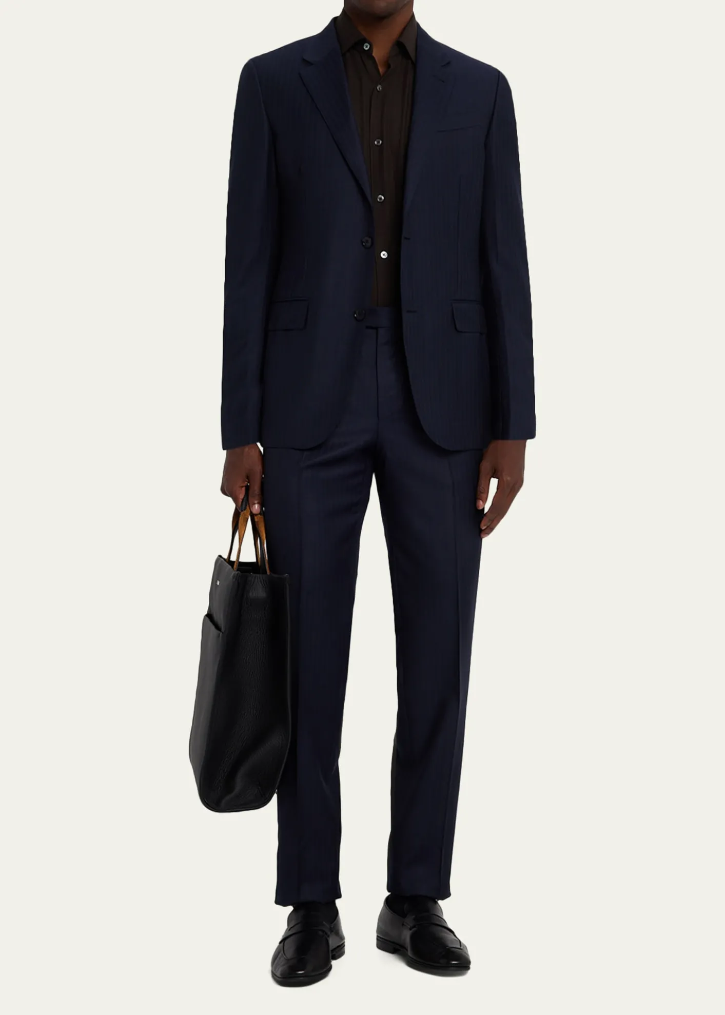 ZEGNAMen's Trofeo Wool Tonal Stripe Two-Piece Suit