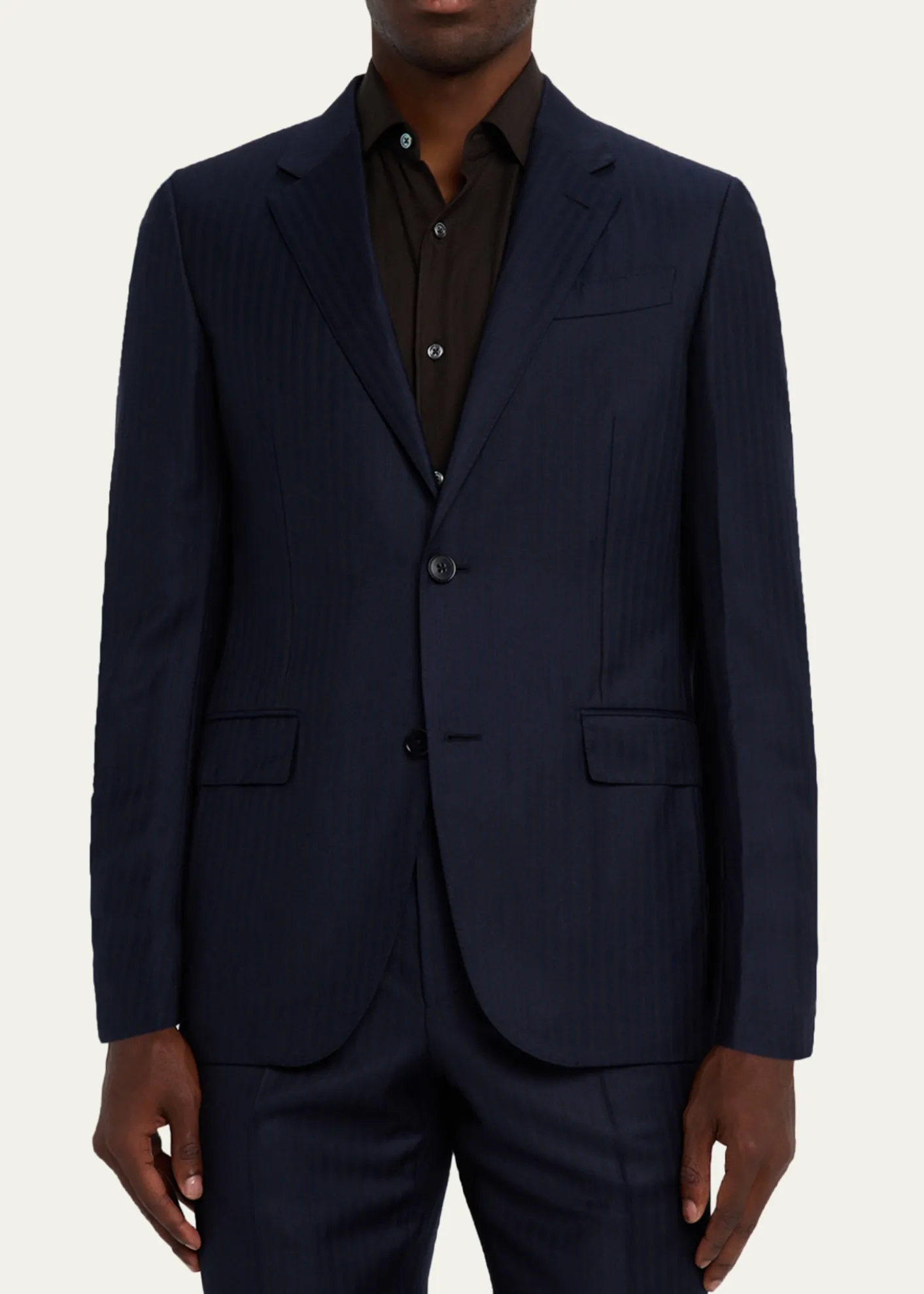 ZEGNAMen's Trofeo Wool Tonal Stripe Two-Piece Suit