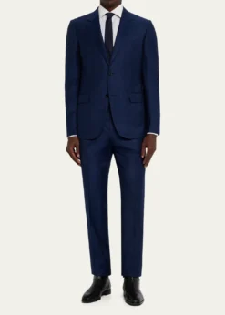 ZEGNAMen's Trofeo Wool Woven Plaid Two-Piece Suit