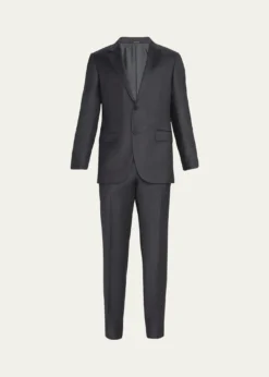 ZEGNAMen's Wool Tic-Weave Suit