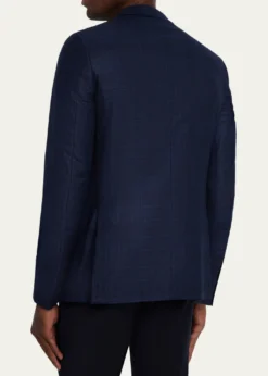 ZEGNAMen's Wool Tonal Plaid Single-Breasted Sport Coat
