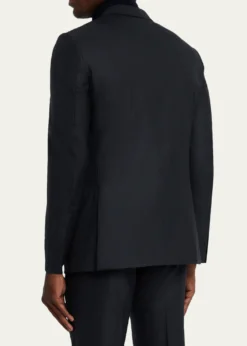 ZEGNAMen's Wool Woven Plaid Two-Piece Suit