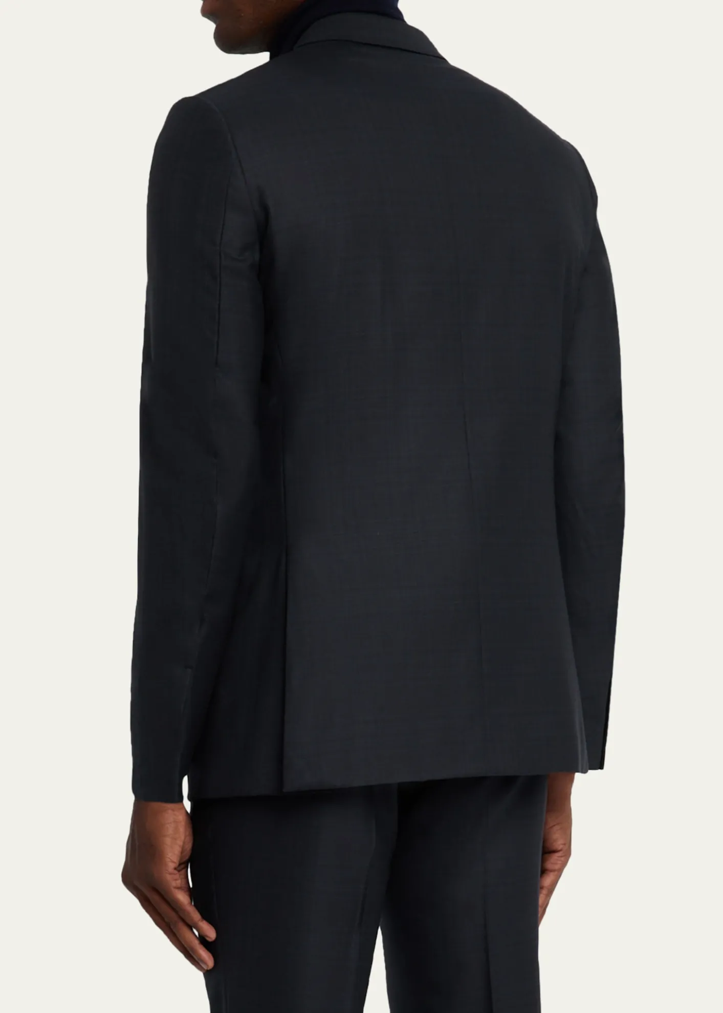 ZEGNAMen's Wool Woven Plaid Two-Piece Suit