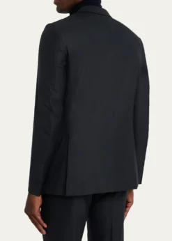 ZEGNAMen's Wool Woven Plaid Two-Piece Suit