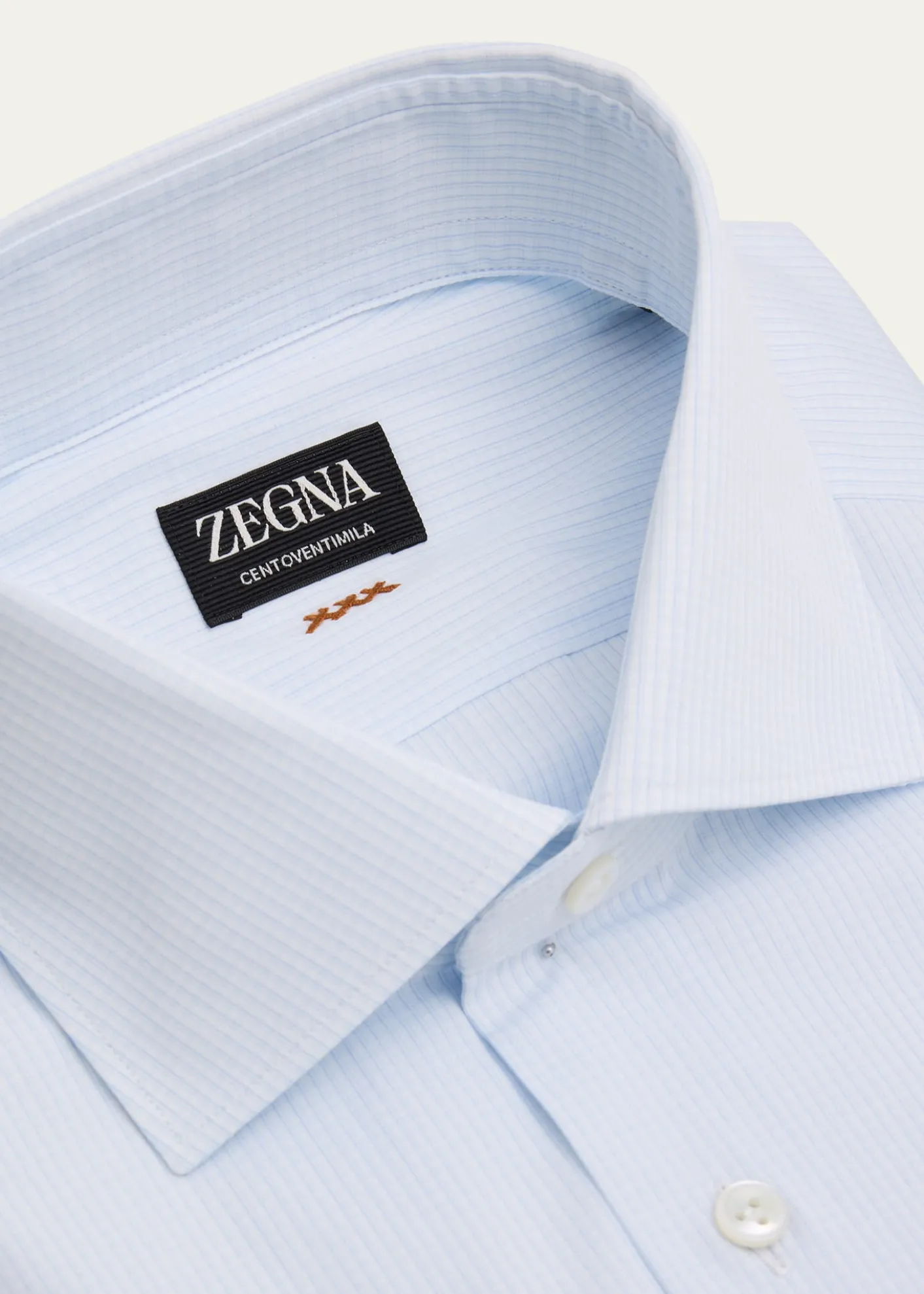 ZEGNAMen's XXX Micro-Check Couture Dress Shirt