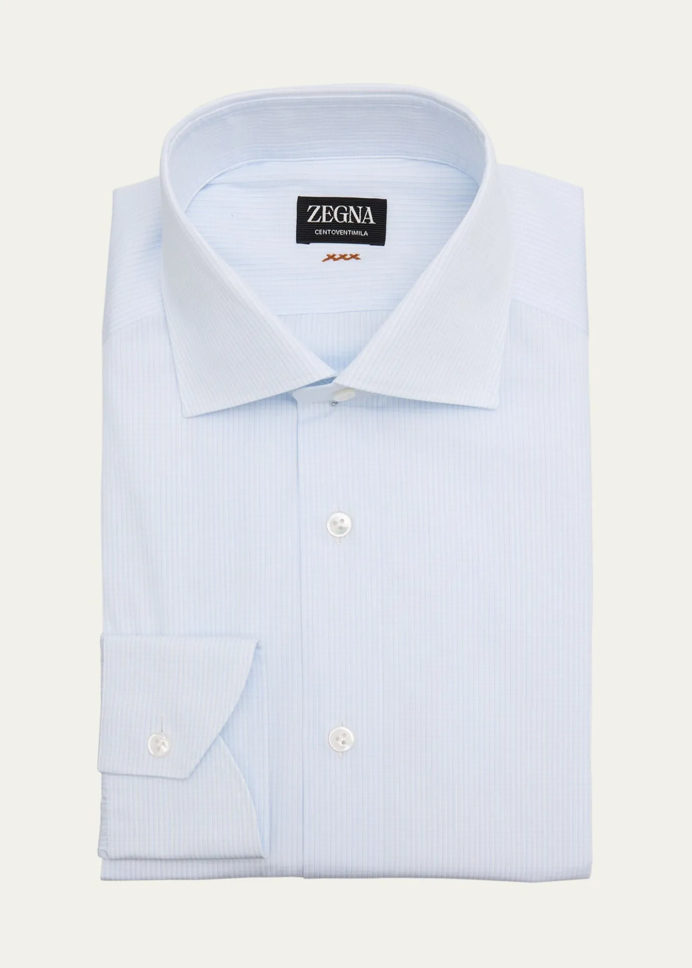 ZEGNAMen's XXX Micro-Check Couture Dress Shirt