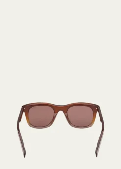ZEGNAMen's Acetate Square Sunglasses
