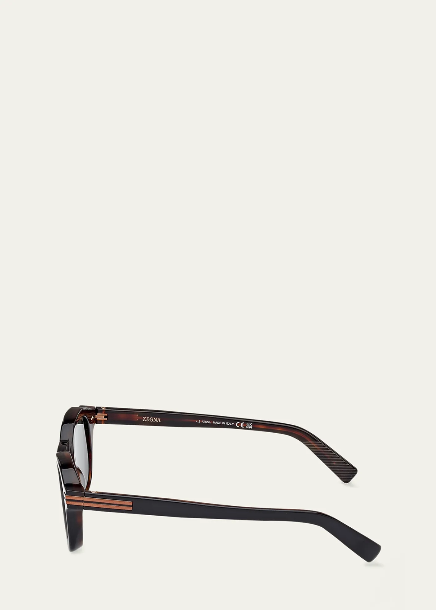 ZEGNAMen's AURORA I Acetate Round Sunglasses
