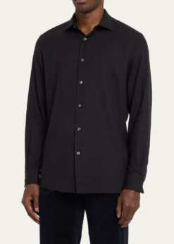 ZEGNAMen's Cashco Cashmere-Cotton Sport Shirt
