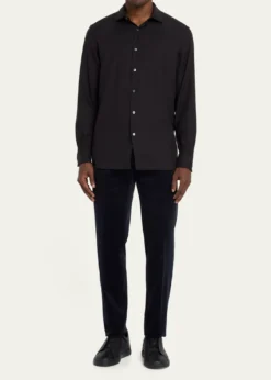 ZEGNAMen's Cashco Cashmere-Cotton Sport Shirt