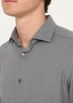 ZEGNAMen's Cashco Melange Sport Shirt