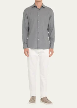 ZEGNAMen's Cashco Melange Sport Shirt