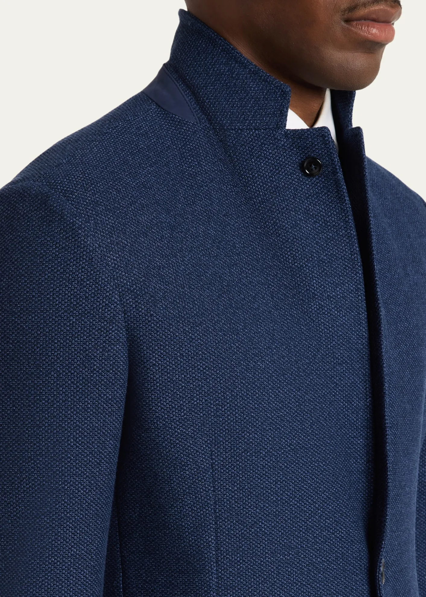 ZEGNAMen's Cotton Jerseywear Patch-Pocket Blazer