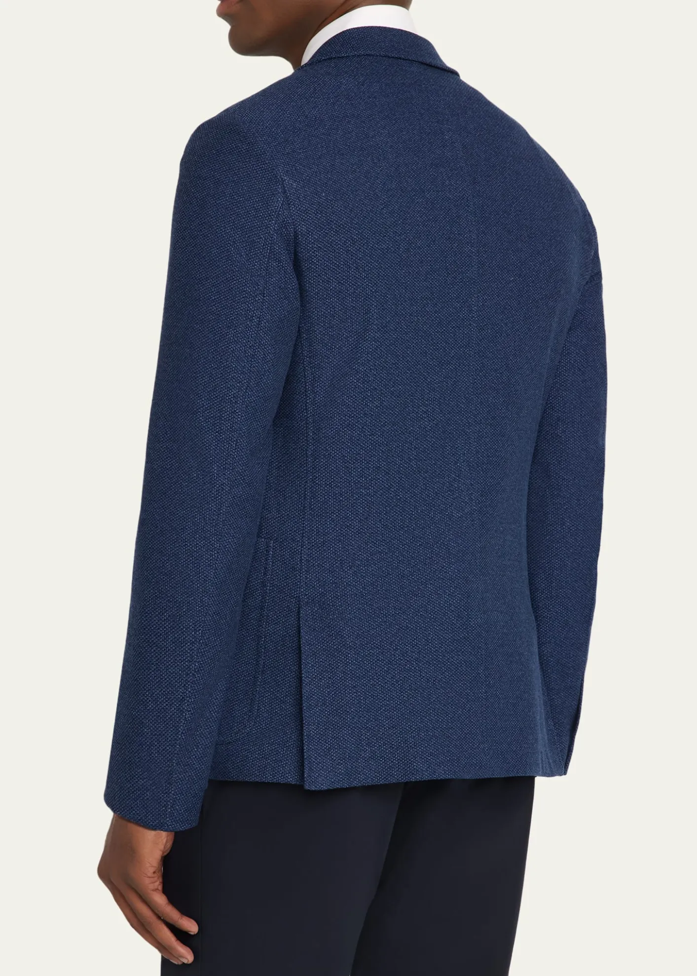 ZEGNAMen's Cotton Jerseywear Patch-Pocket Blazer