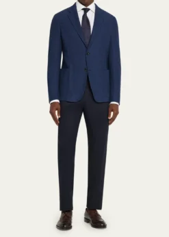 ZEGNAMen's Cotton Jerseywear Patch-Pocket Blazer