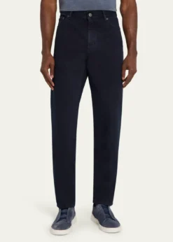 ZEGNAMen's Cotton Slim Fit Five-Pocket Pants
