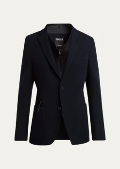 ZEGNAMen's High Performance Jersey Wool and Cotton Jacket