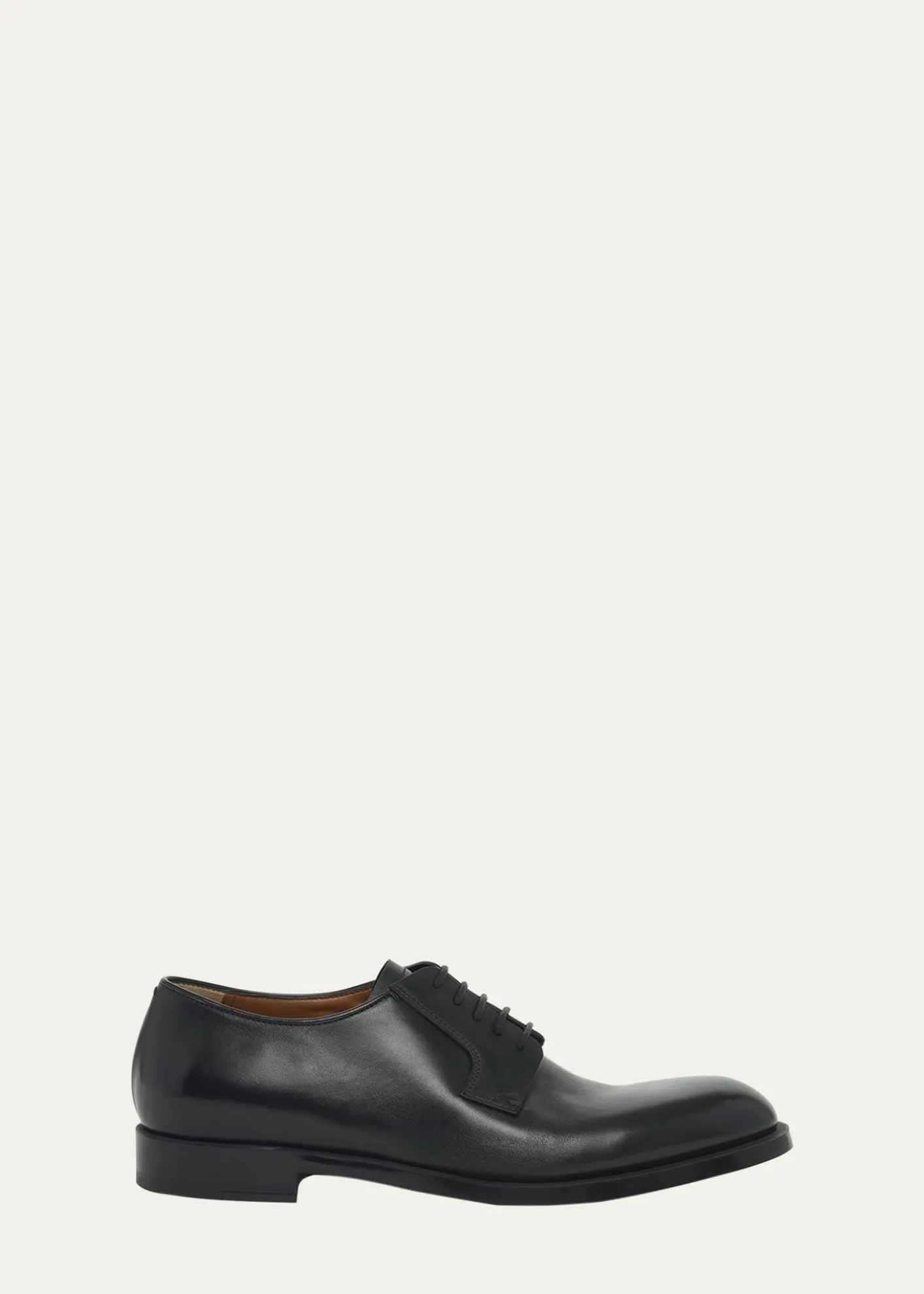 ZEGNAMen's Leather Lace-Up Derby Loafers