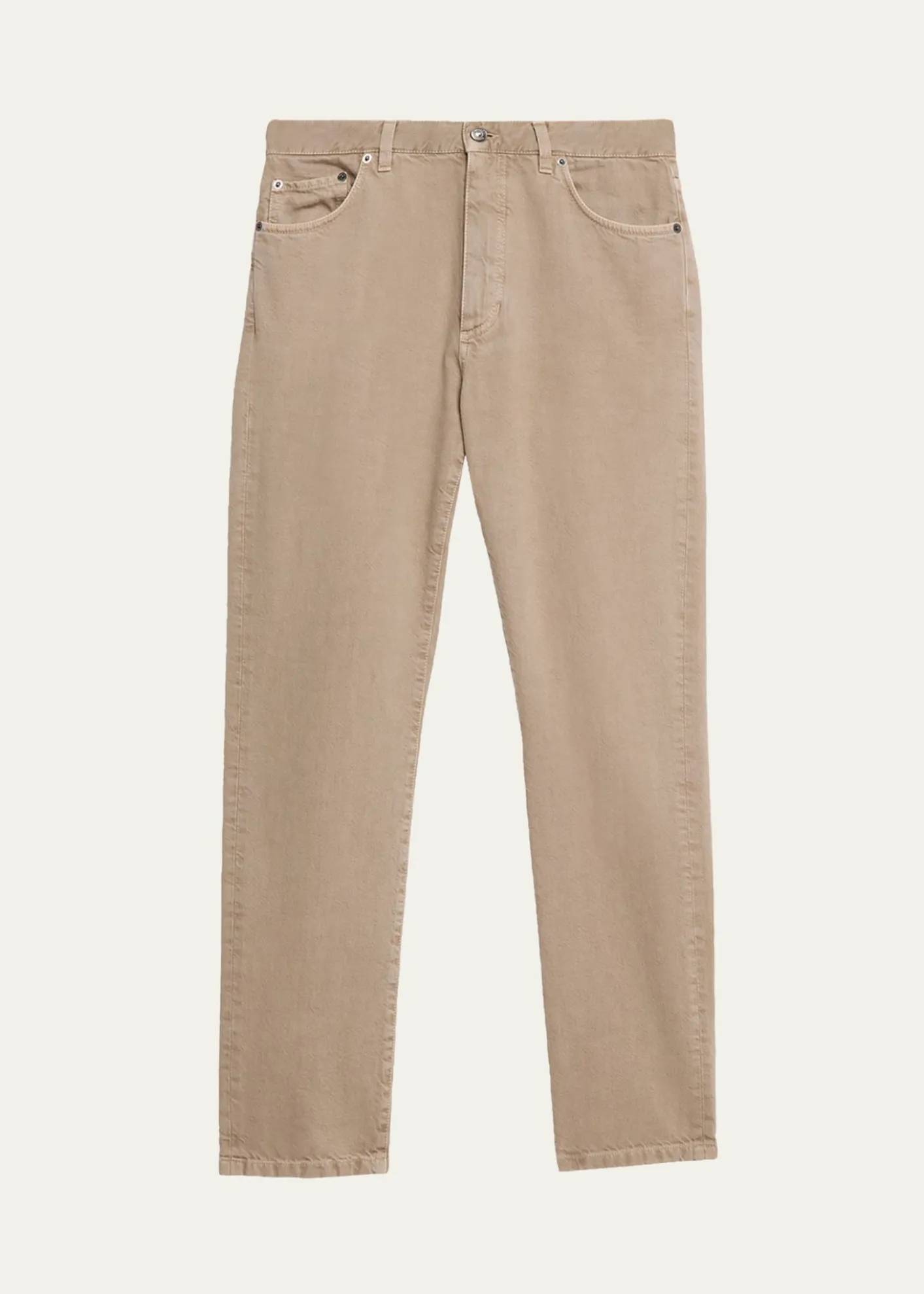 ZEGNAMen's Marble-Effect Slim Five-Pocket Pants