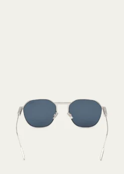 ZEGNAMen's Metal Round Sunglasses