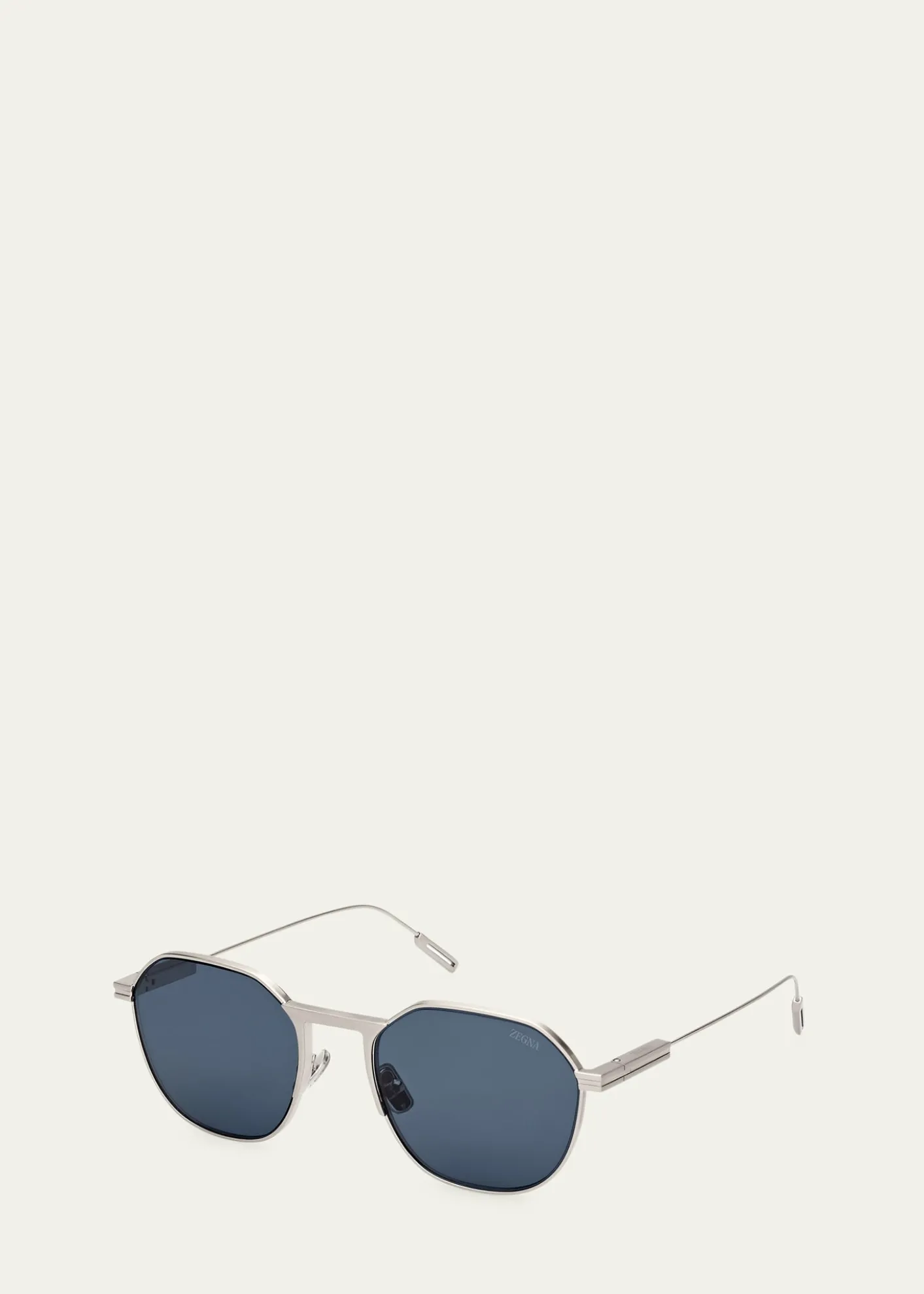 ZEGNAMen's Metal Round Sunglasses