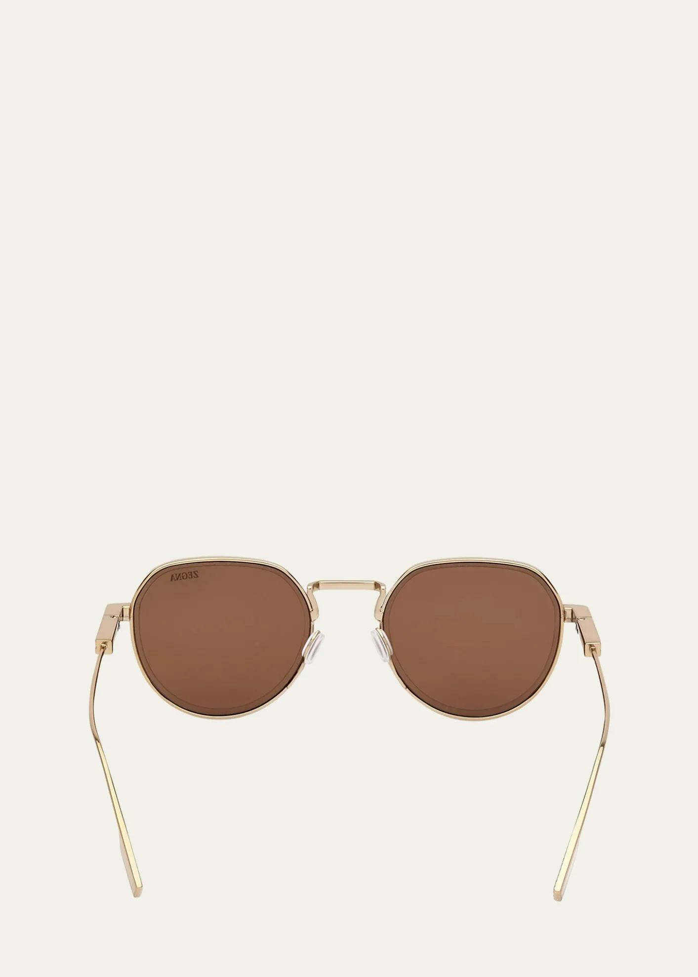 ZEGNAMen's Metal Round Sunglasses
