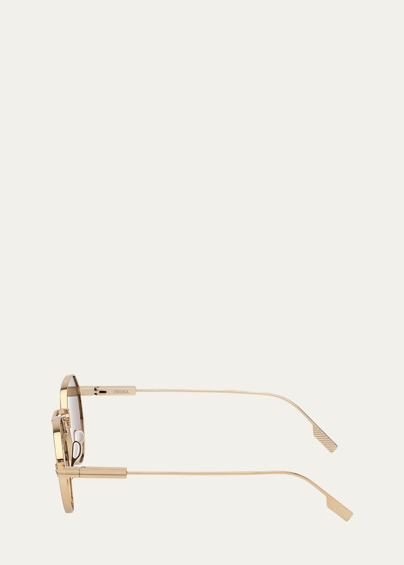 ZEGNAMen's Metal Round Sunglasses