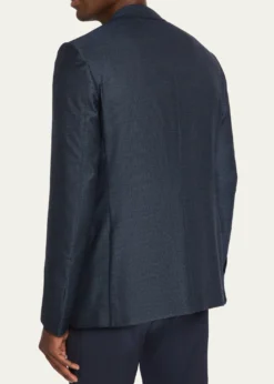 ZEGNAMen's Micro-Woven Cashmere and Silk Two-Button Sport Coat
