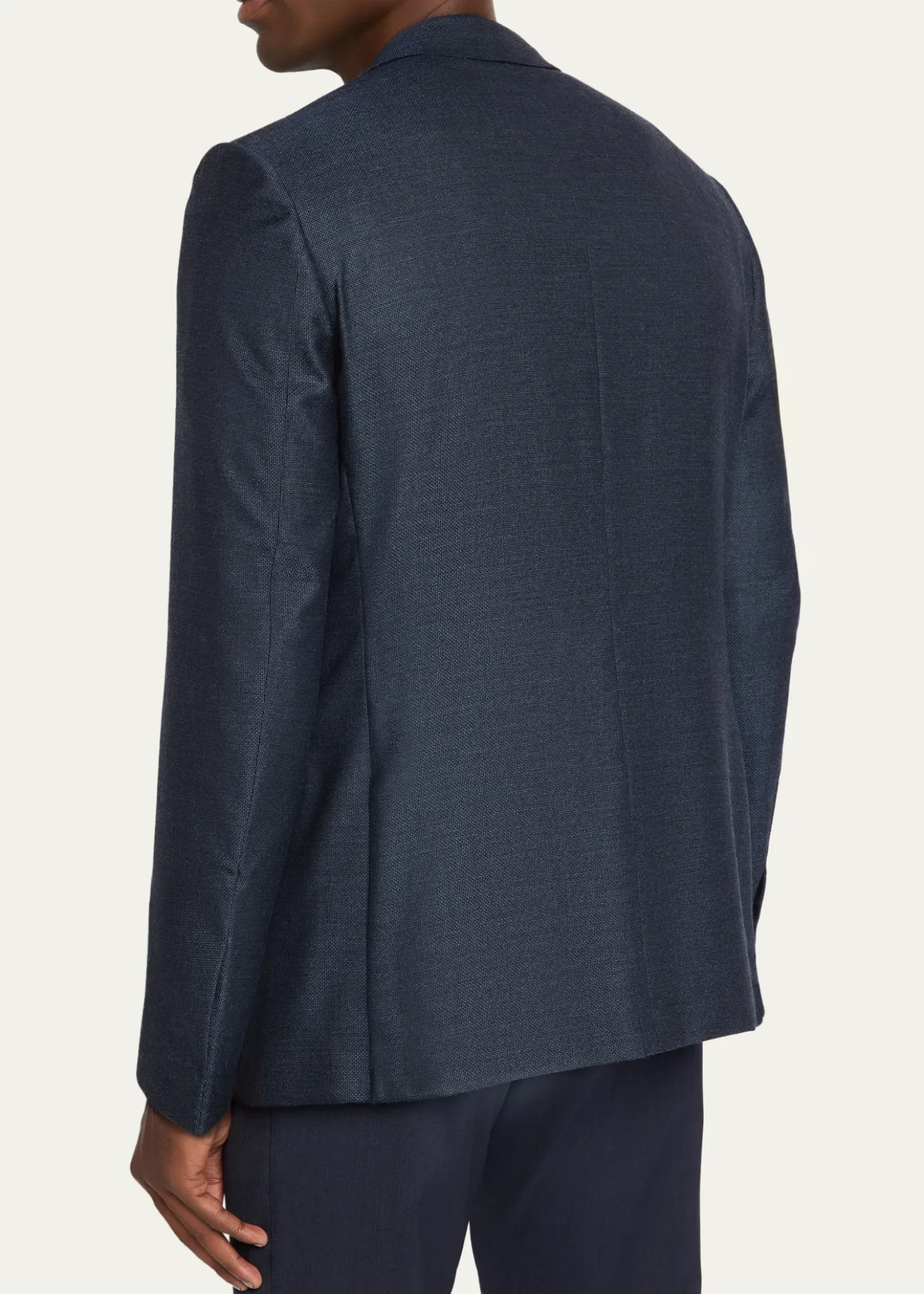 ZEGNAMen's Micro-Woven Cashmere and Silk Two-Button Sport Coat