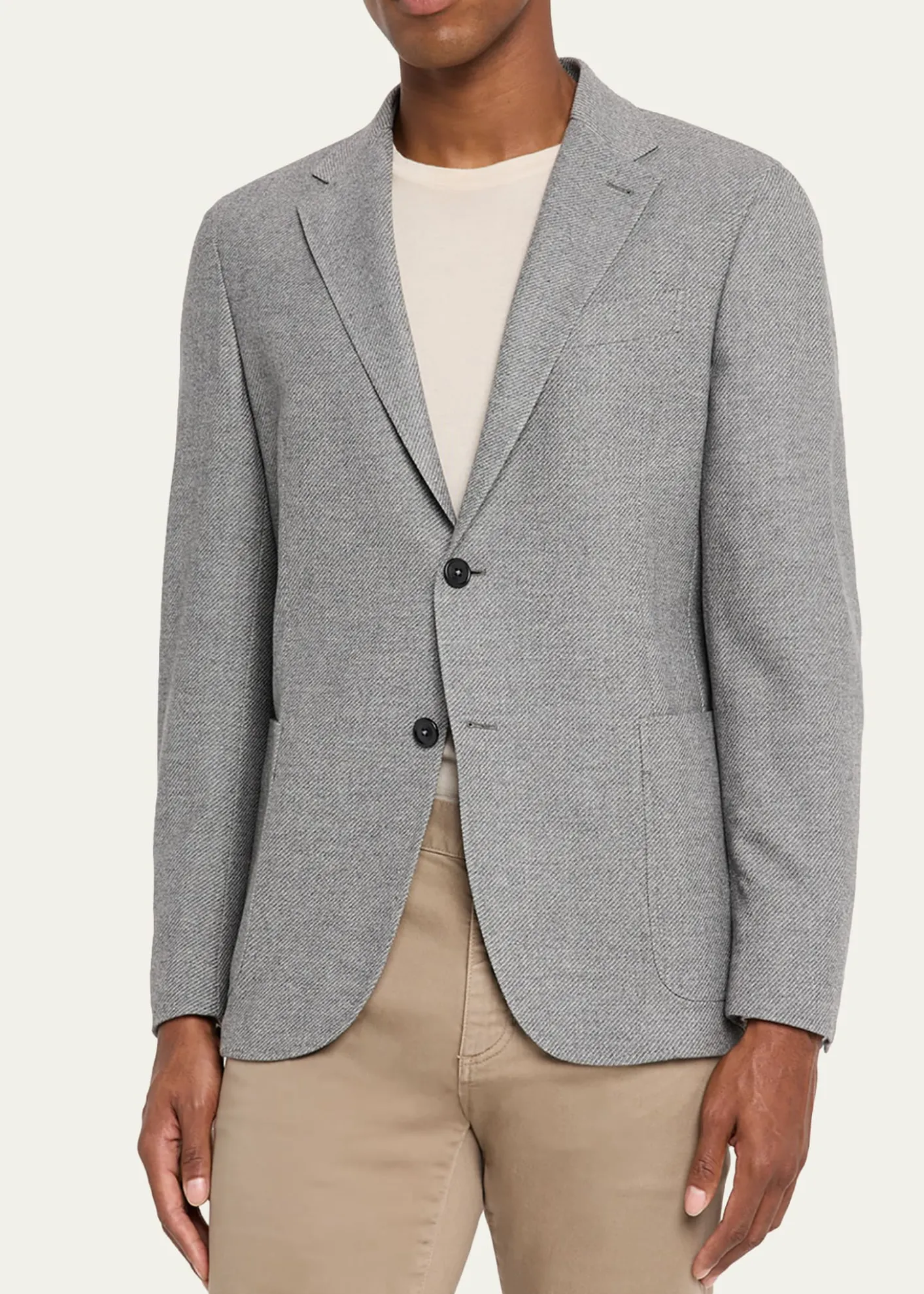ZEGNAMen's Mélange Trofeo Cashmere Sport Coat