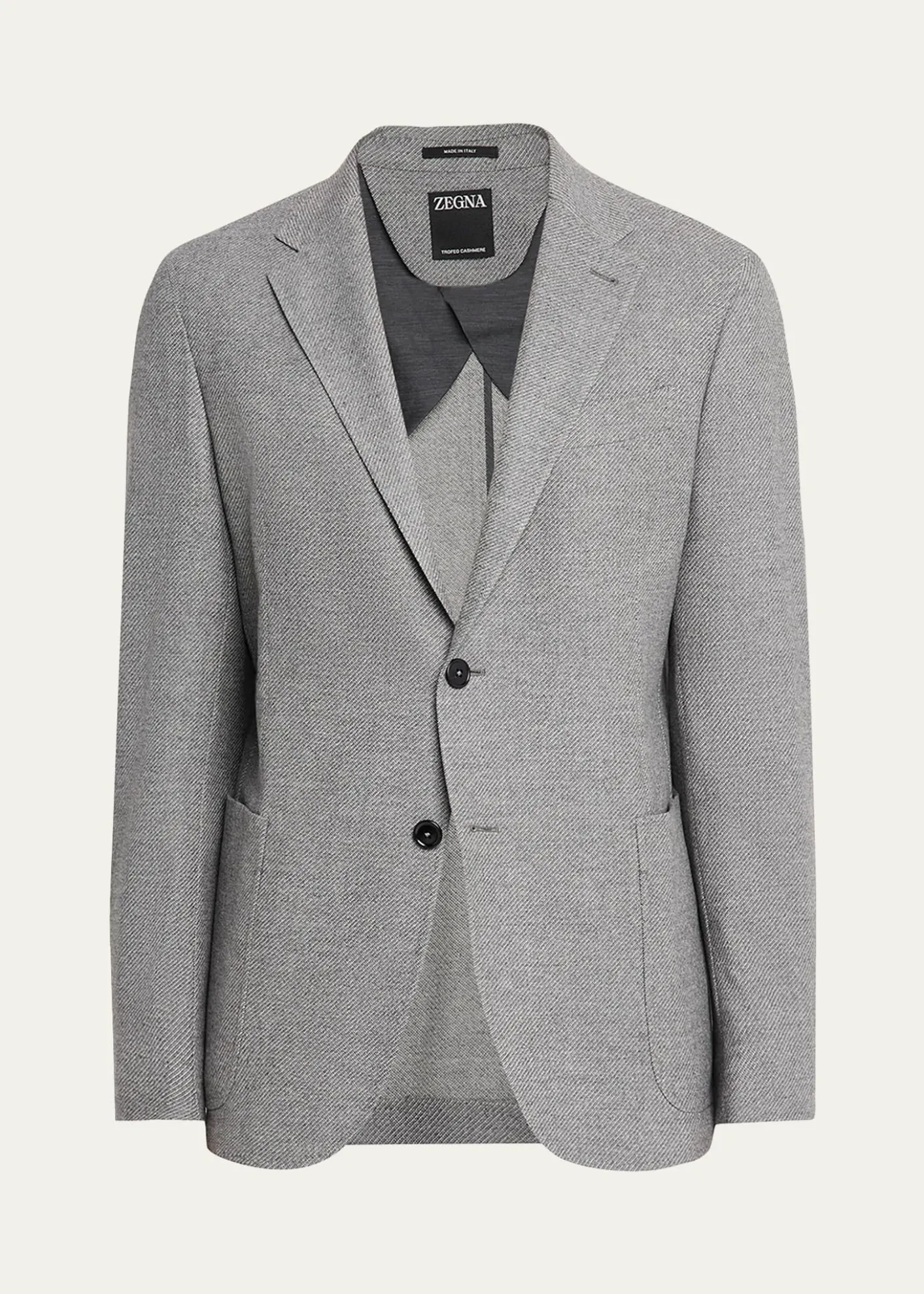ZEGNAMen's Mélange Trofeo Cashmere Sport Coat