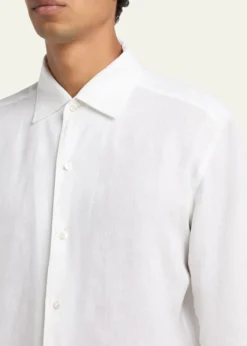ZEGNAMen's Oasi Lino Button-Down Shirt