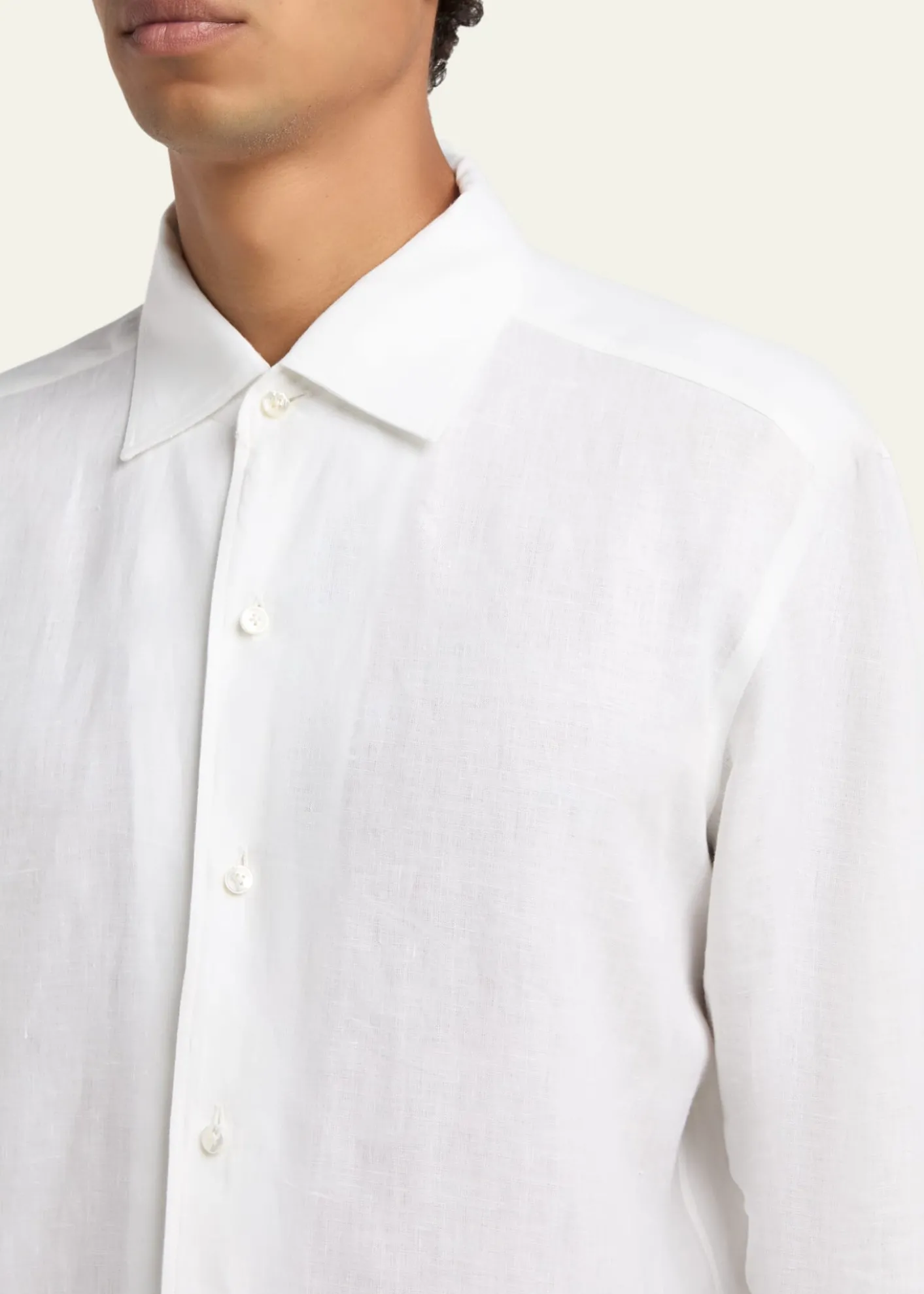 ZEGNAMen's Oasi Lino Button-Down Shirt