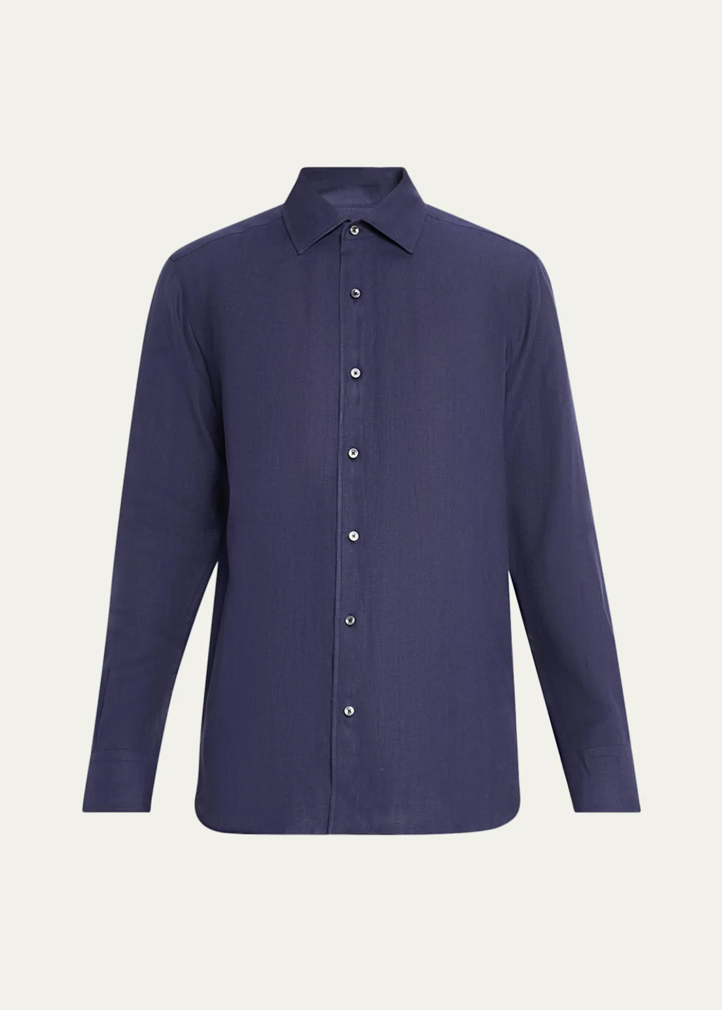 ZEGNAMen's Oasi Lino Linen Button-Down Shirt