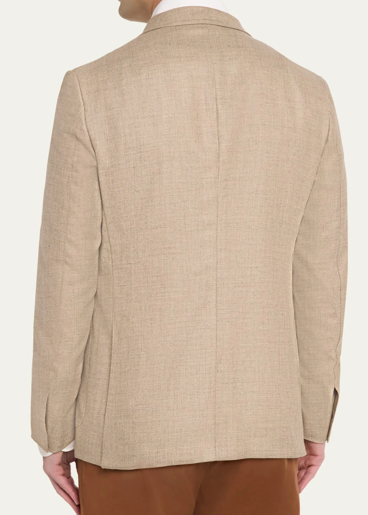 ZEGNAMen's Patch-Pocket Melange Single-Breasted Sport Coat