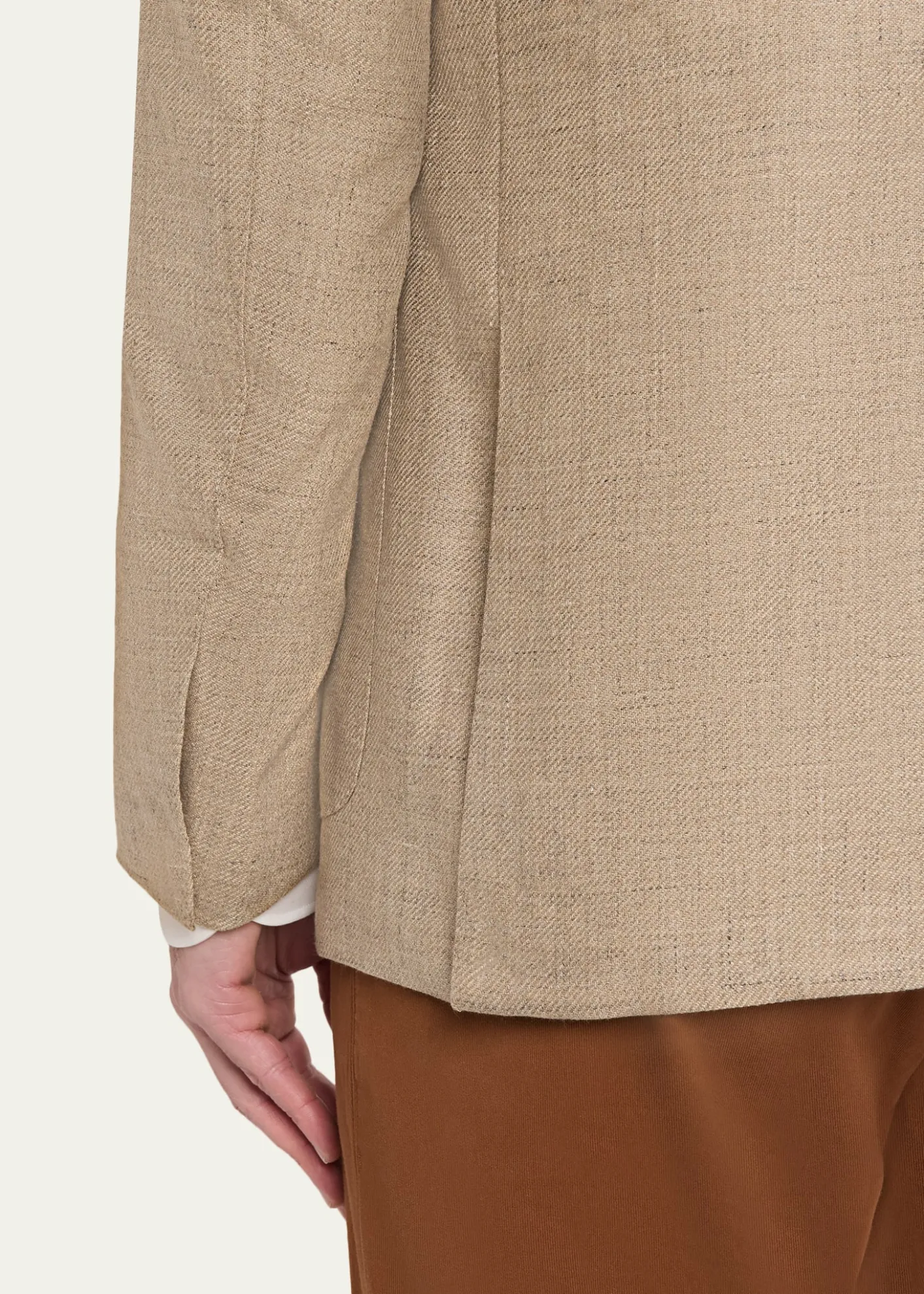 ZEGNAMen's Patch-Pocket Melange Single-Breasted Sport Coat
