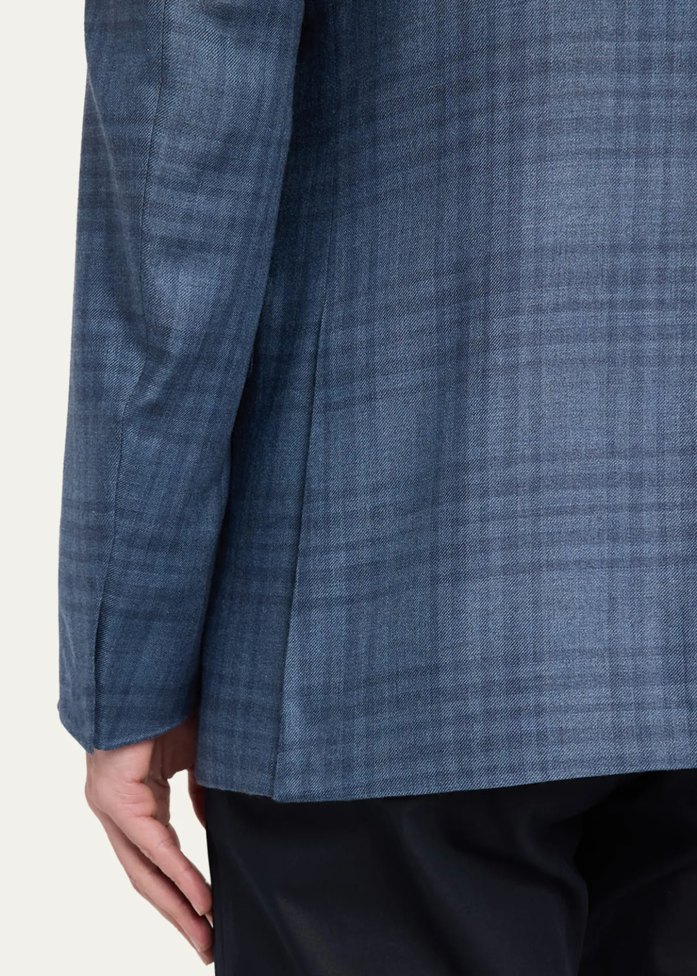 ZEGNAMen's Plaid Cashmere and Silk Single-Breasted Sport Coat