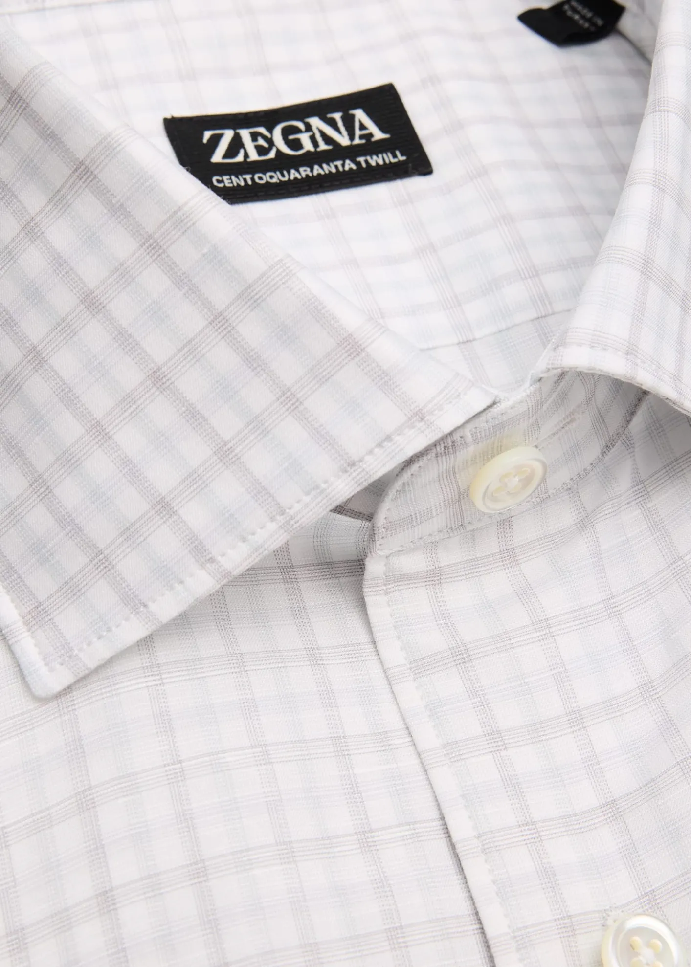 ZEGNAMen's Plaid Cotton-Linen Shirt