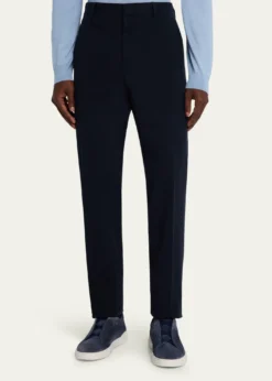 ZEGNAMen's Slim Flat-Front Pants