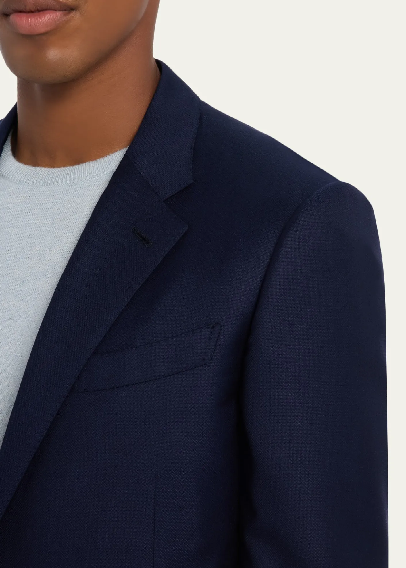 ZEGNAMen's Solid Wool Blazer