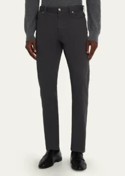 ZEGNAMen's Stretch Gabardine Slim Five-Pocket Pants
