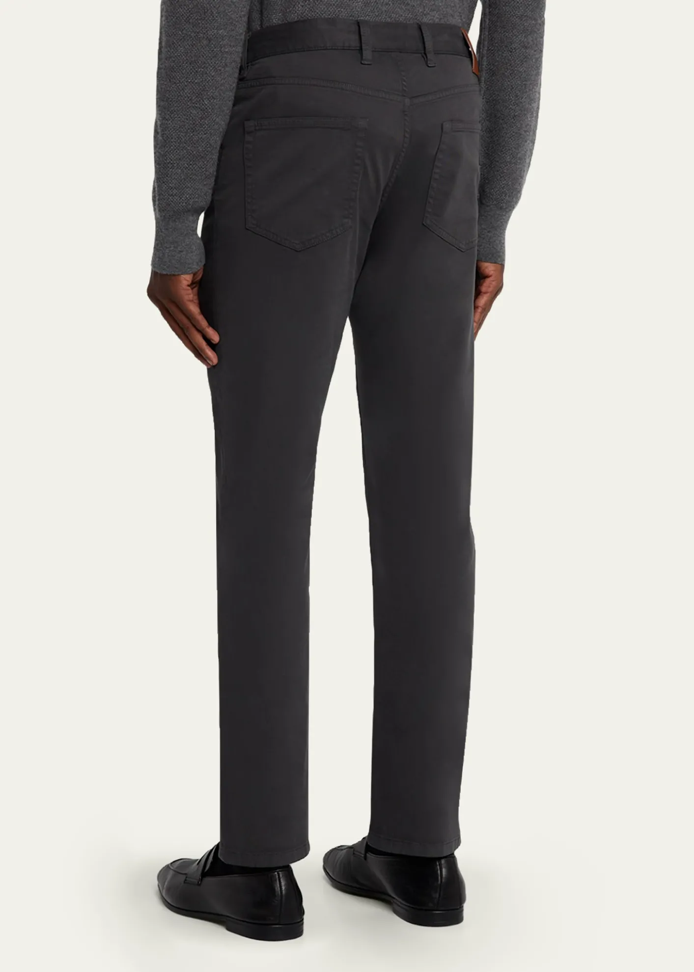 ZEGNAMen's Stretch Gabardine Slim Five-Pocket Pants