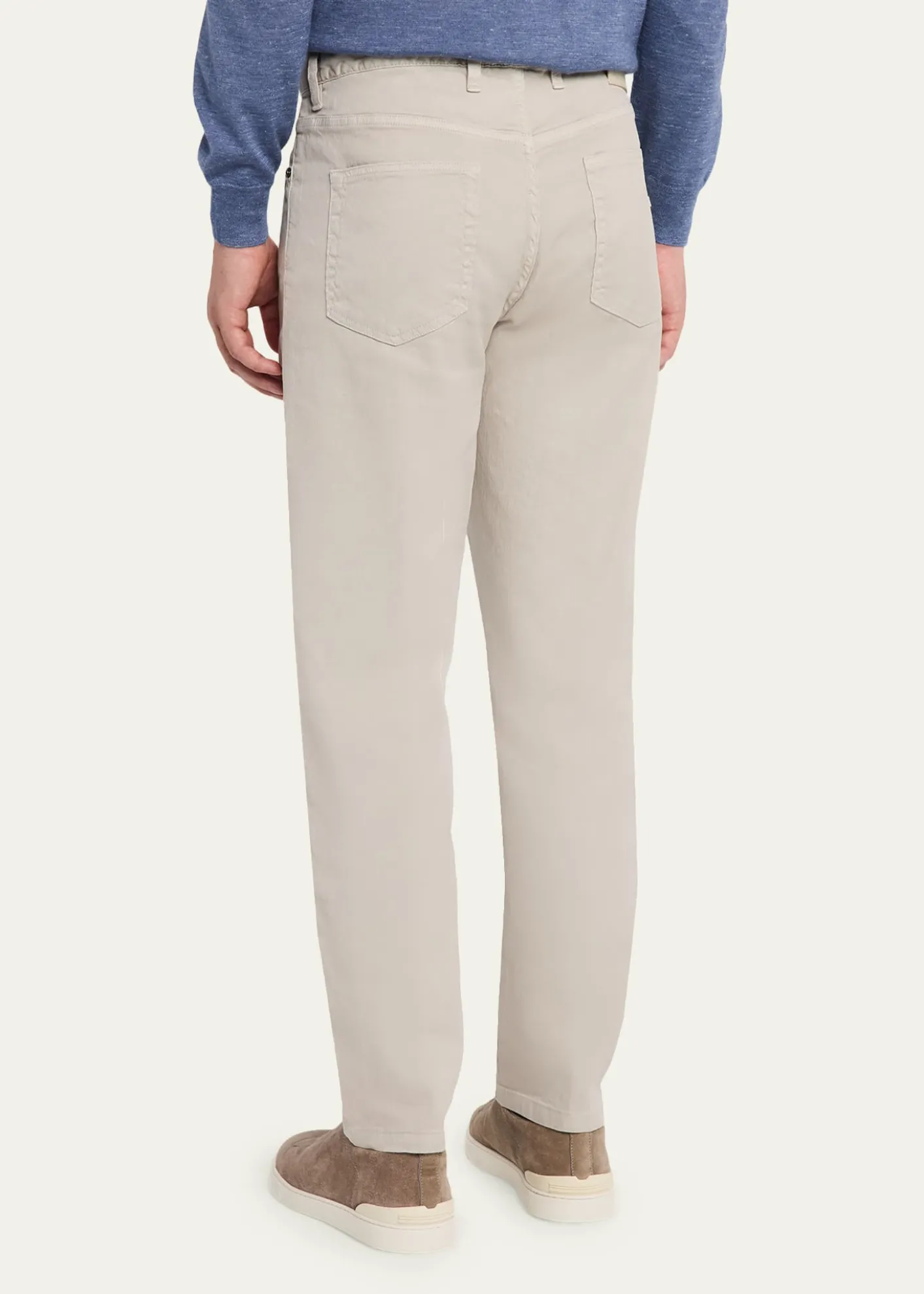 ZEGNAMen's Stretch Straight Leg Five-Pocket Pants
