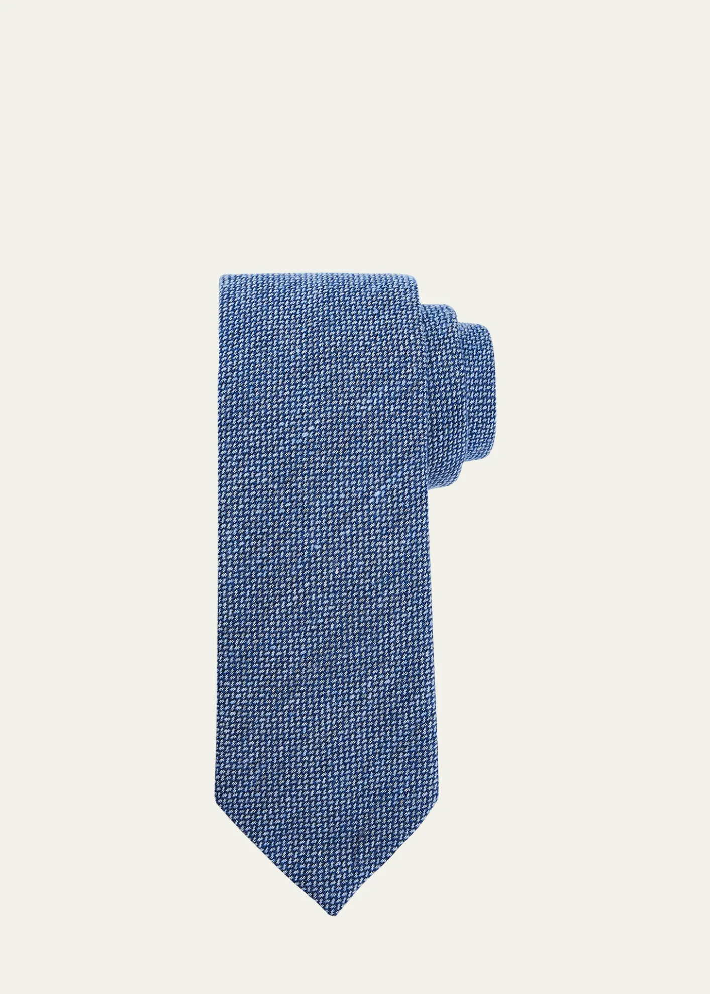ZEGNAMen's Textured Wool and Silk Tie